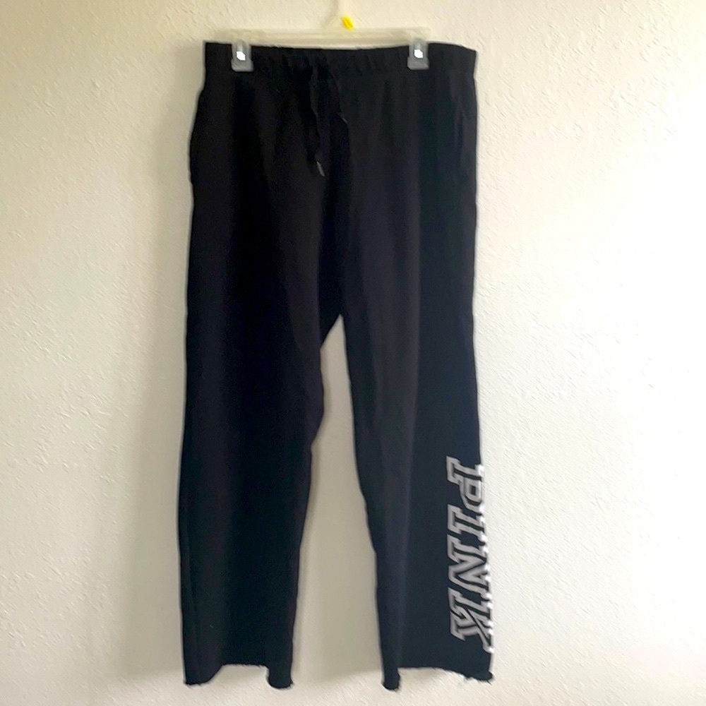Pink boyfriend sweatpant sz m